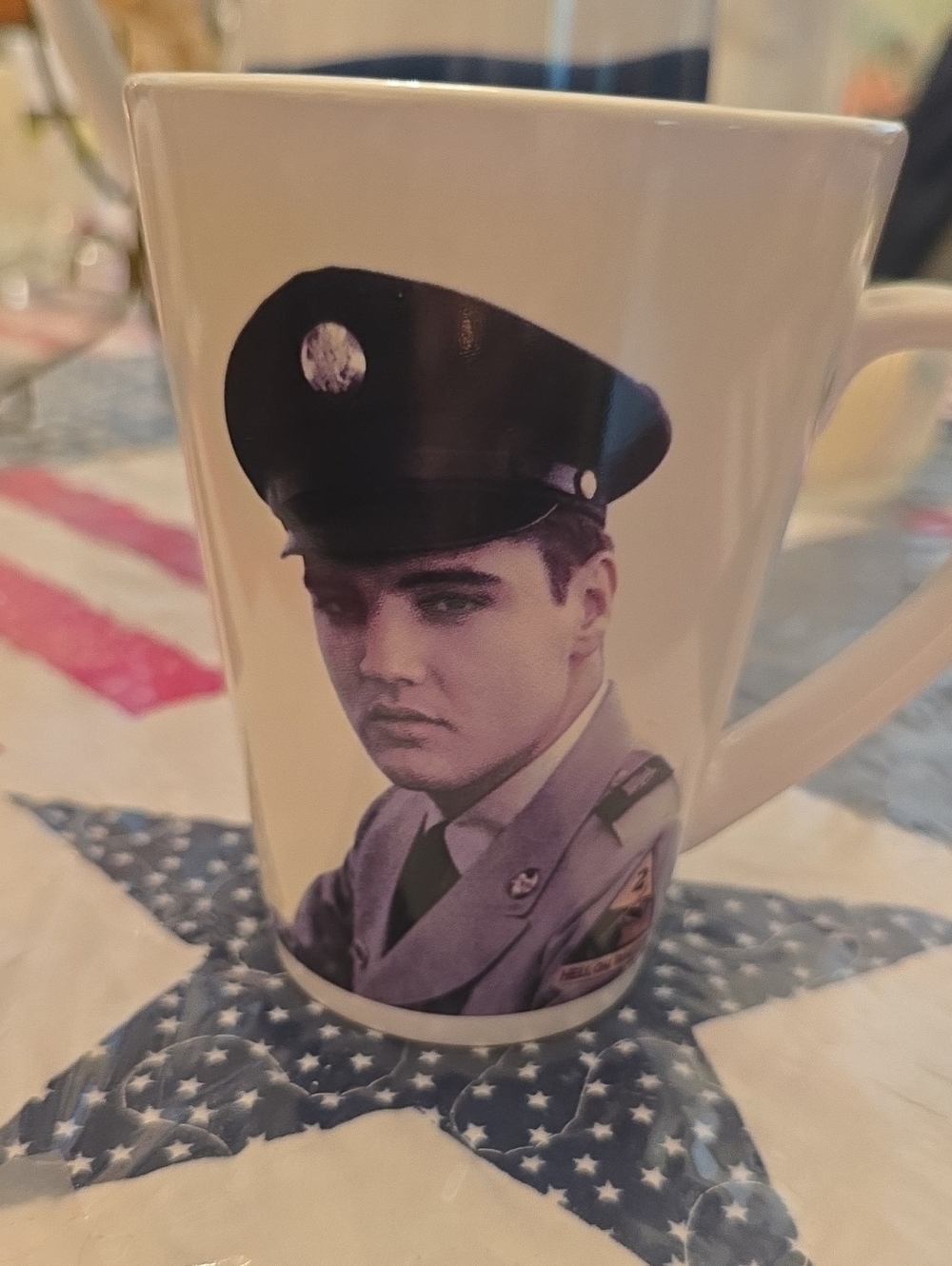 Elvis In The Army Commemorative Collectible Coffee‎ Mug